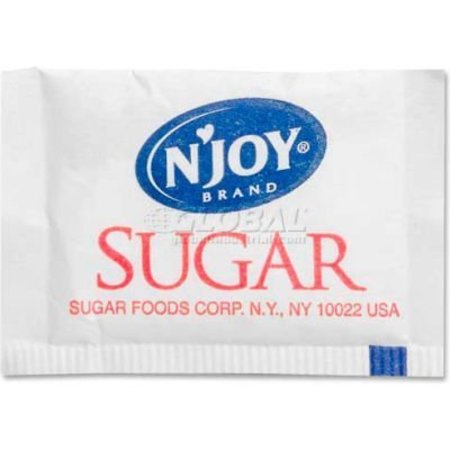 SUGAR FOODS N'Joy Sugar Foods Pure Cane Sugar, 0.098 oz., 2000/Box SUG72101